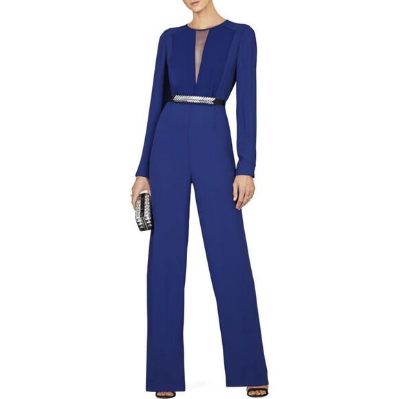 BCBGMAXAZRIA Marcee Royal Blue Wide-Leg Jumpsuit 6 - Picture 16 of 16